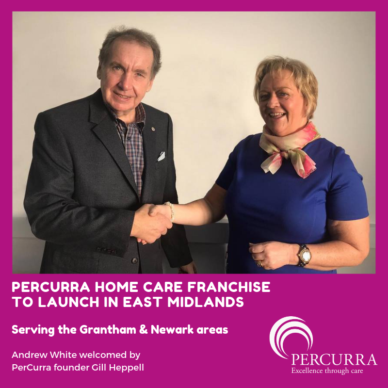 PerCurra founder Gill Heppell welcomes new franchise owner Andrew White
